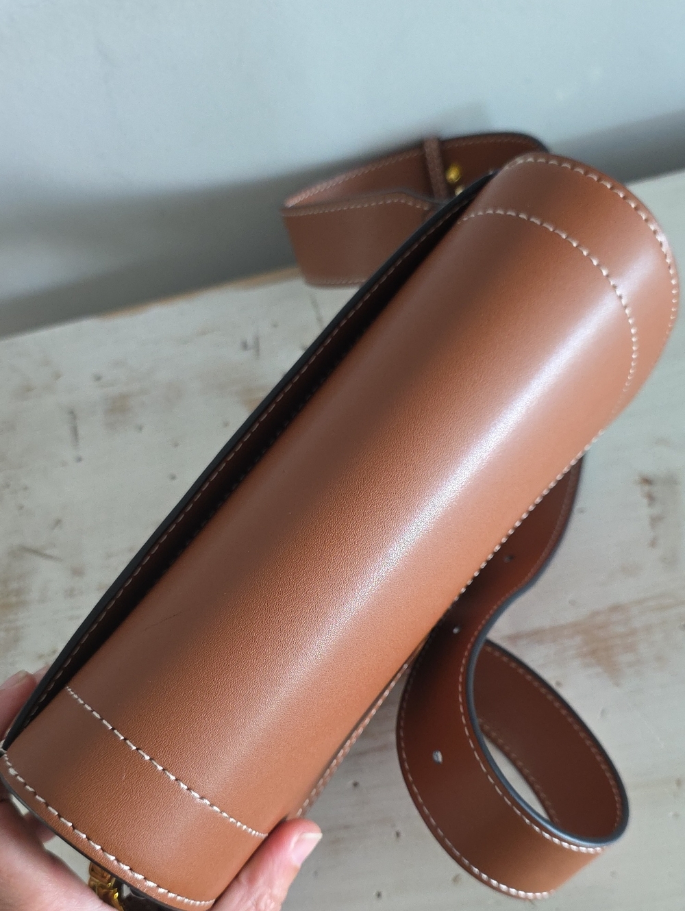Aallyn Ingrid Shoulder Bag In Cognac - Picture 8 of 13